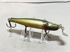 Vintage Creek Chub Wood “Well  Used” Pikie In Silver Shiner Color