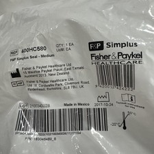 Fisher  Paykel 400hc580 Simplus Full Face Mask Cushion Size Medium