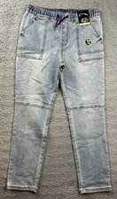 Art Class Jeans Boys 16 Super Skinny Pull On Denim Mid Rise Elastic Waistband