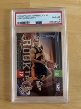 Stephen Curry 2009-10 Panini Adrenalyn XL RC Rookie Card PSA 8. rookie card picture