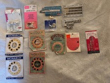 Mixed lot Vintage sewing notions snaps loops ...