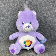 Vintage '04 Nanco Care Bears Harmony Bear 11" Purple Teddy Bear Plush NWT