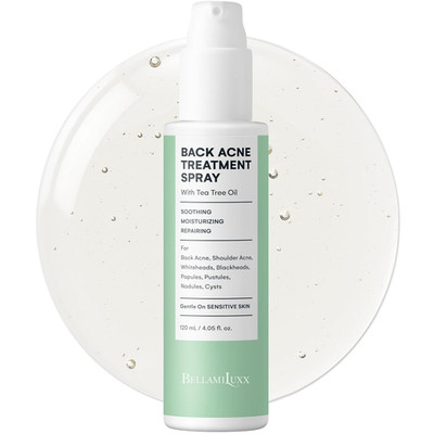 Bellamiluxx Back & Body Acne Treatment: 2% Salicylic Acid Back Acne Spray for Cl