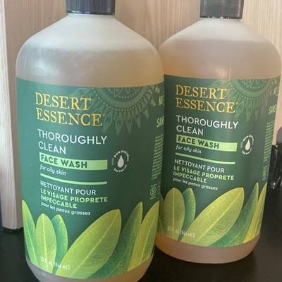 Desert Essence Thoroughly Clean Face Wash Oily Skin Tea Tree 32 fl oz (Pack of 2