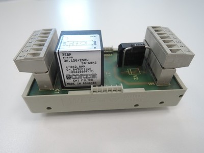 Corcom Filtermodul 3EBP EMI Platine F7698 - 3A 120/250V Trafo mit Wieland Box