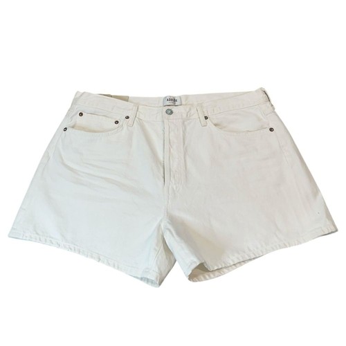AGOLDE Parker Long Shorts Size 34 NWT $148 Color Dough White Women's - Picture 2 of 11