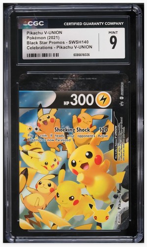 Pikachu V-UNION graded CGC 9 for sale on eBay
