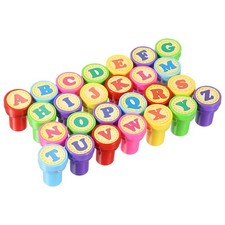 1 Set Letter Stamps Self Inking Character A to Z Alphabet Teacher Stamp