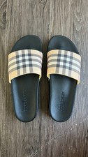 Burberry Slippers Mens EU 44 Black Slides Sli...
