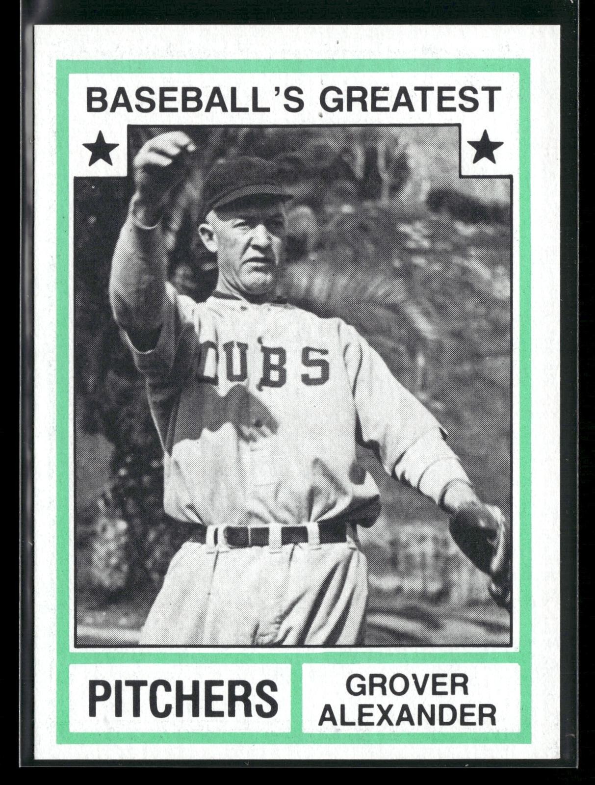 1982 TCMA Baseballs Greatest Pitchers Tan Backs #18 Grover Alexander [NM]