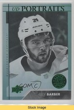 2017-18 Upper Deck Portraits Rookies Green Riley Barber #P-68 READ 4ii