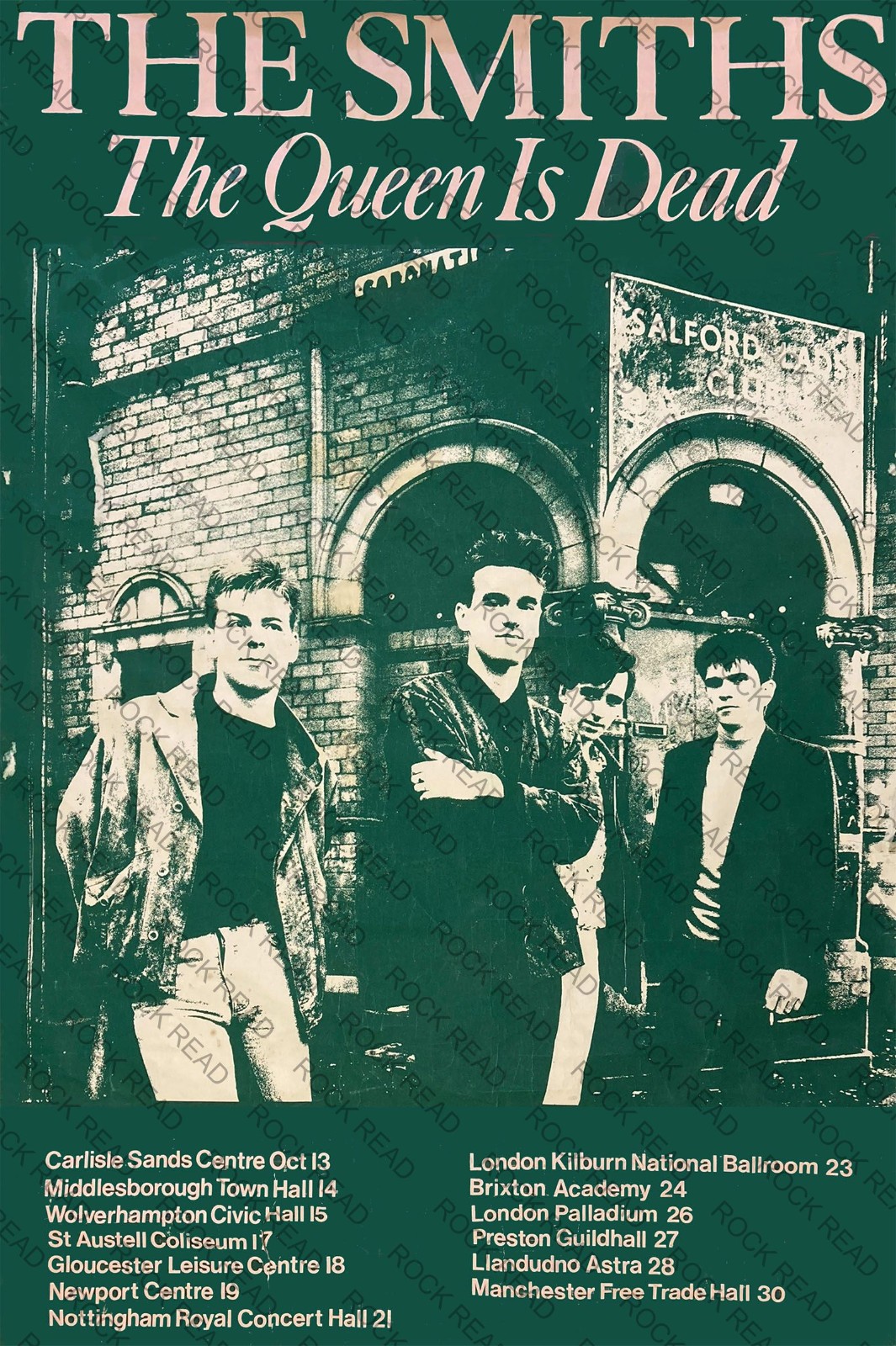 The Smiths-Tour Poster, UK 10-13-86  Concert Poster