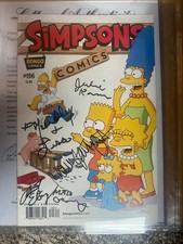 Matt Groening and other The Simpsons cast signed comic PSA DNA Authentication Matt Groening and other The Simpsons cast signed comic PSA DNA Authentication