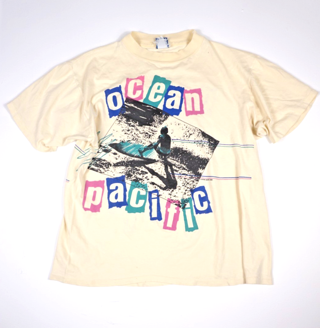 Sweat-shirt Ocean Pacific vintage des années 90 : pull avec col logo brodé, taille XL - France