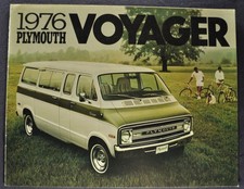 1976 Plymouth Voyager Van Catalog Sales Brochure Excellent Original 76