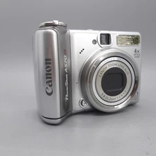 Canon Digital Camera PowerShot A570 IS 7.1MP Silver Tested
