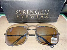 Serengeti 8304 Treviso Sunglasses Black Polarized 555nm Blue Mirror, New in Box