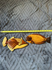 Pair of Wooden Fish Wall Plaques - Fish Wall Plaque Decor Set of 2 — photo 1
