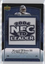 2007 UD Premier Stitchings Alternate Logos Platinum 10/20 Marion Barber III 0qo1