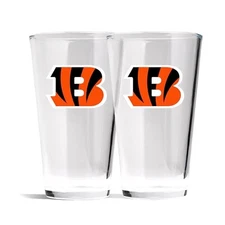The Memory Company Officially Licensed NFL 16 oz Pint Glasses Set of 2