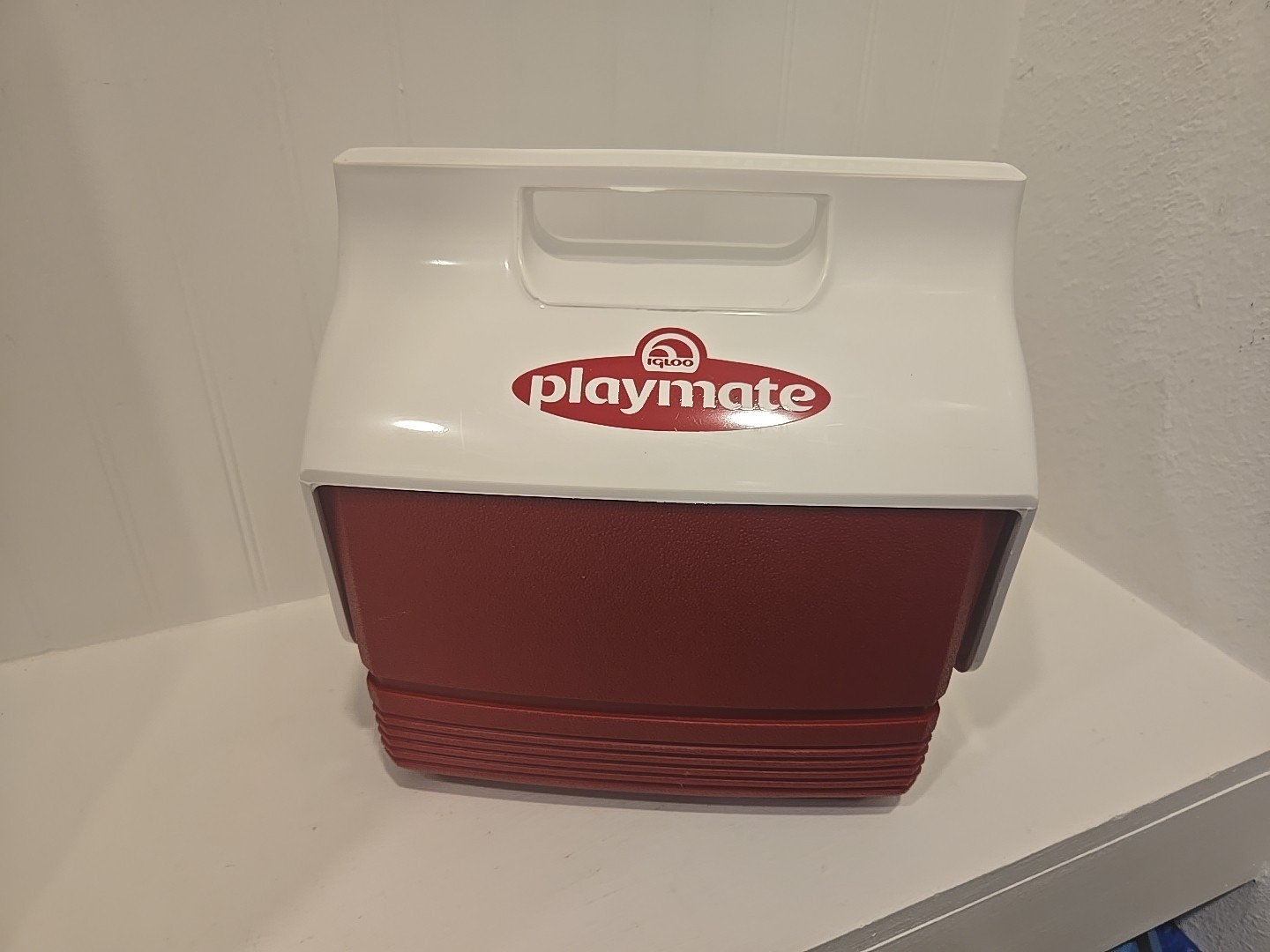 6 Can Lunchbox Red & White Lunch Box