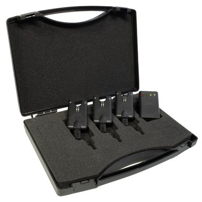BAT Elektronisches Funk Bissanzeiger Set 3+1 Flathead XS Beißmelder Karpfenangel