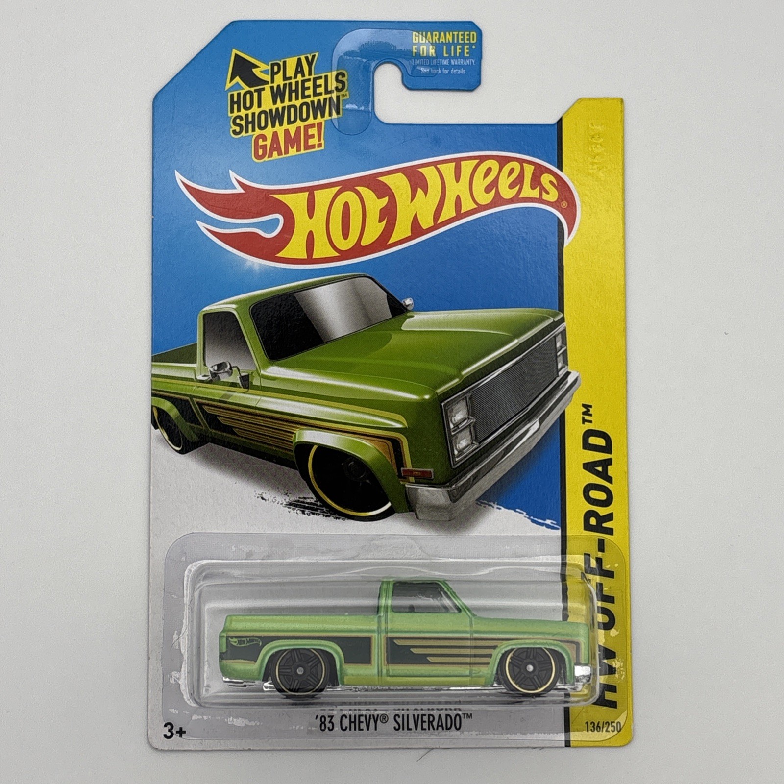 2014 HOT WHEELS ‘83 CHEVY SILVERADO GREEN KMART EXCLUSIVE 