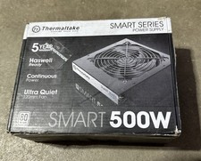 Thermaltake Smart 500W 80 White Certified PSU, Continuous Power with 120mm Ultr