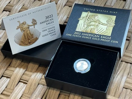 2022-W American Gold Eagle 1/10 oz Proof — photo from the most recent tracked eBay sale