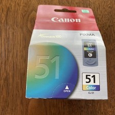 Genuine OEM Canon 51 Tri-Color Cl-51 High-Yield Ink 0618B002 PIXMA IN SEALED BOX