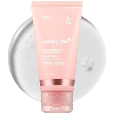 Medicube -Collagen Night Wrapping Mask ,Peel Off Facial Mask for Glowing skin