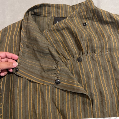 Lafayette 148 Striped Linen Peplum Jacket Large - Picture 4 of 9