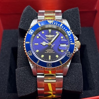Invicta 89280B Pro Diver 23k Men's Wrist Watch - Silver/Gold for