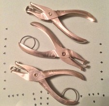 Three Hand Held Paper Punches Tiny Diamond / Heart / Irregular Pentagon