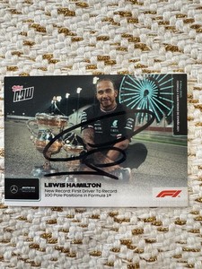 2021 Topps Now F1 - Lewis Hamilton #008 /15247 Auto ADN /signed🔥