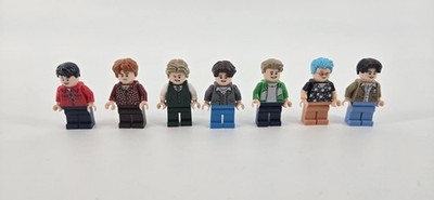 7 BTS Boy Band LEGO #21339 Minifigures Complete Set Figs Only 