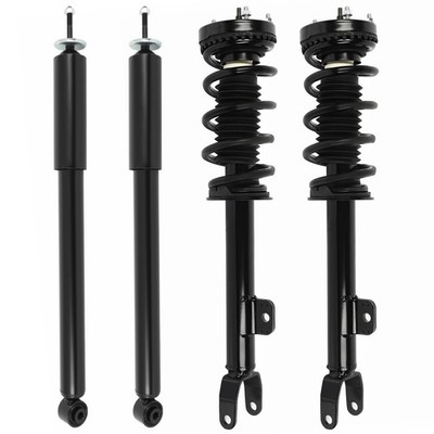 2x Front Complete Struts Mounts & 2x Rear Shocks For 2012-2017 Dodge Challenger