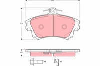 Bremsbelagsatz FÜR Mitsubishi Colt VI (Z3 A, Z2 A) - TRW GDB3389