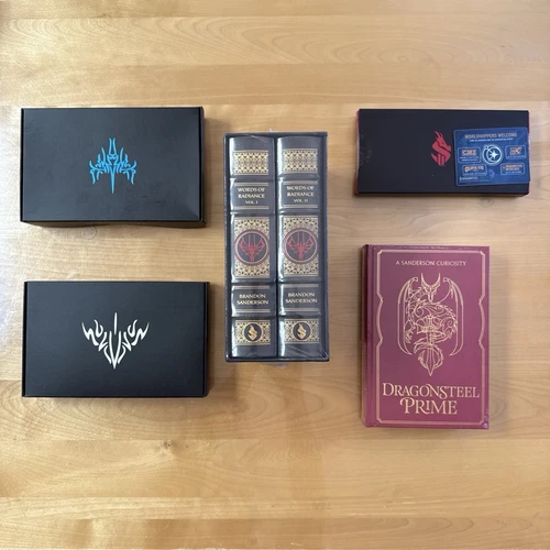 SIGNED Words of Radiance Leather Bound Brandon Sanderson Dragonsteel Prime SWAG