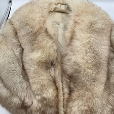 Vintage Cream Colored Fox Fur Shawl