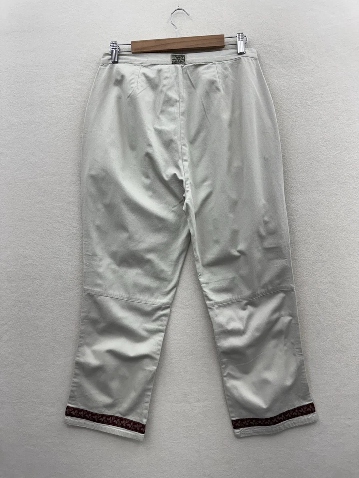 12 pantalones convertibles crema vintage años 90 Genera para mujer con ribete en el tobillo Foto 2 de 4