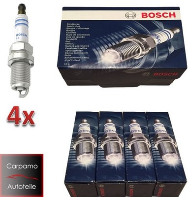 4x Bosch Zündkerzen 0242240707 FR6KII332S Opel Astra J Corsa D E Insignia 1.4