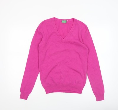 Pullover Pulli Damen UK Größe S United Colors of Benetton Rosa