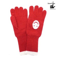 Knit Smile Accent Smart Touch Gloves