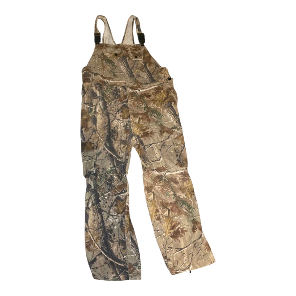 Mens 2x Realtree Remington Uninsulated Bib Overalls Drawstring Ankle Closure... - Image 2 of 4