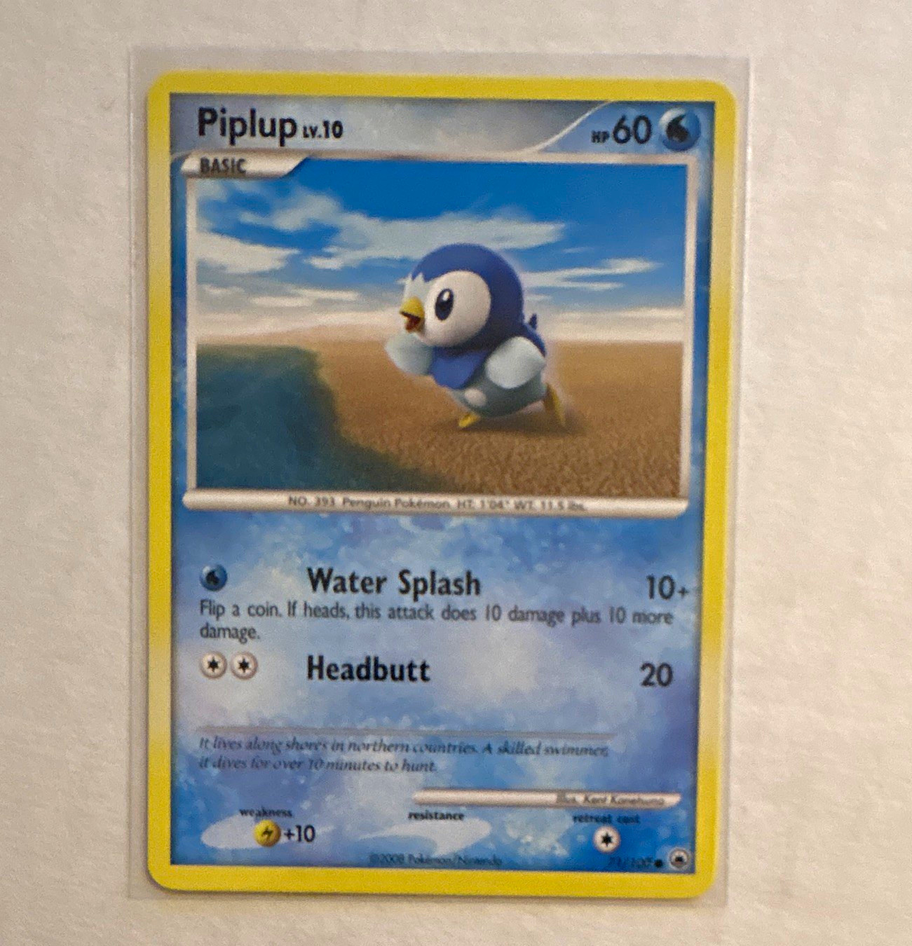The Pokémon Company Piplup 71/100 Majestic Dawn 2008 Regular Common 60 HP EN
