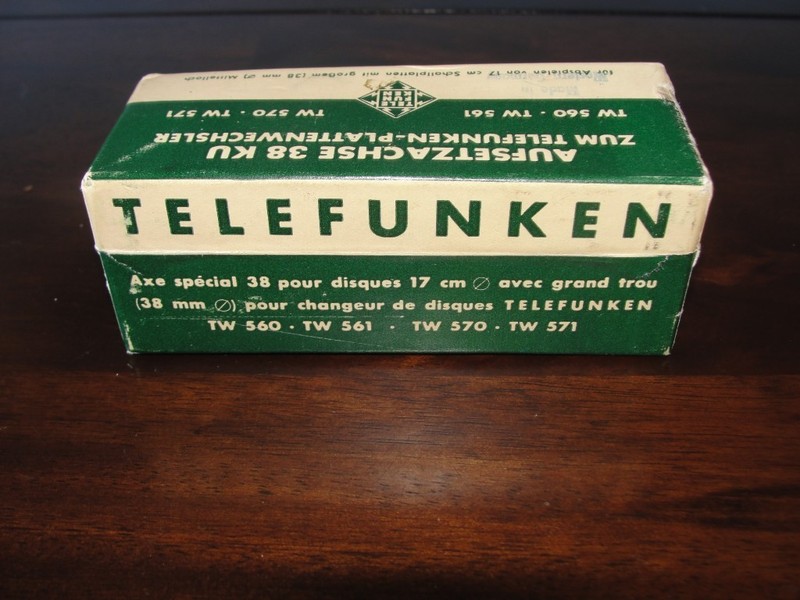 ~Vintage TELEFUNKEN Spindle 38 KU (38mm) for TW 560 561 570 571 Record Changers
