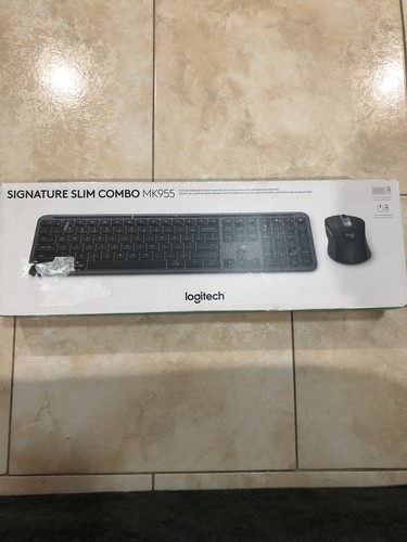 Logitech MK955 Signature Slim Wireless Keyboard and Mouse Combo, Bluetooth