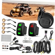 UTV Turn Signal Kit with Horn, Pre-Wired, Plug and Play UTV ATV Blinker with