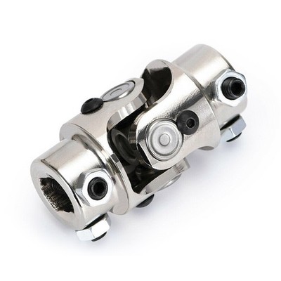 3/4'' DD X 3/4'' DD Silver Car Steering Shaft U Joint Coupler Easy to install r